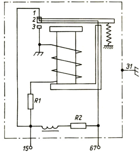 Regulator wibracyjny schemat